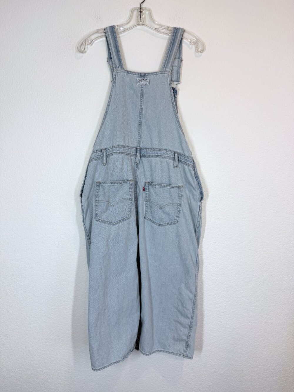 Levi's Denim Overall Dress Bib Jumper Pinafore Light Wash Y2K 90s Small - Picture 3 of 11